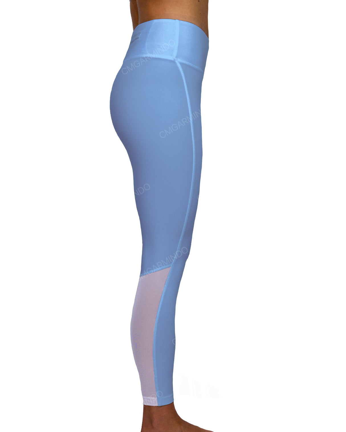 Mid Rise 7/8 Length Back Mesh Leggings