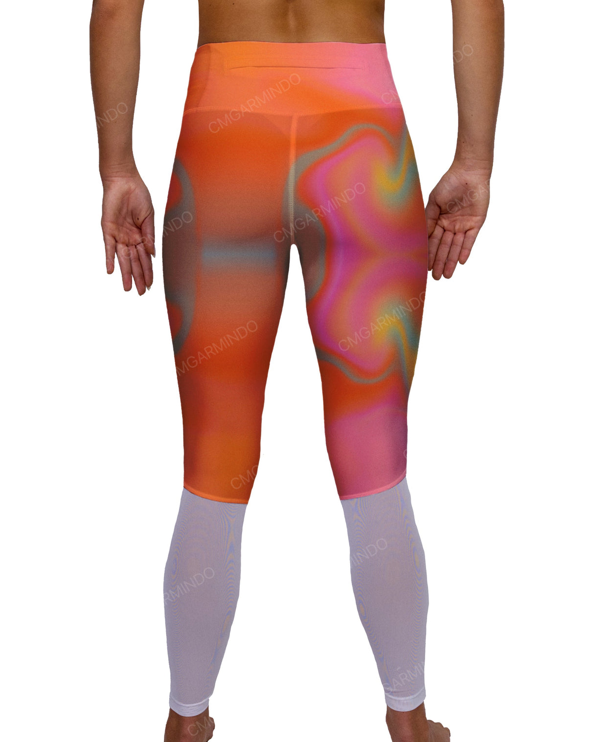 Mid Rise 7/8 Length Back Mesh Leggings