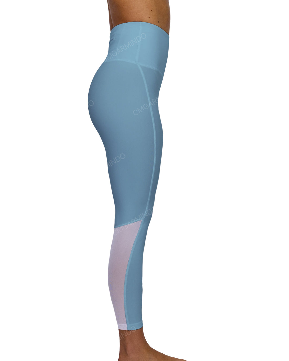High Rise 7/8 Length Back Mesh Leggings