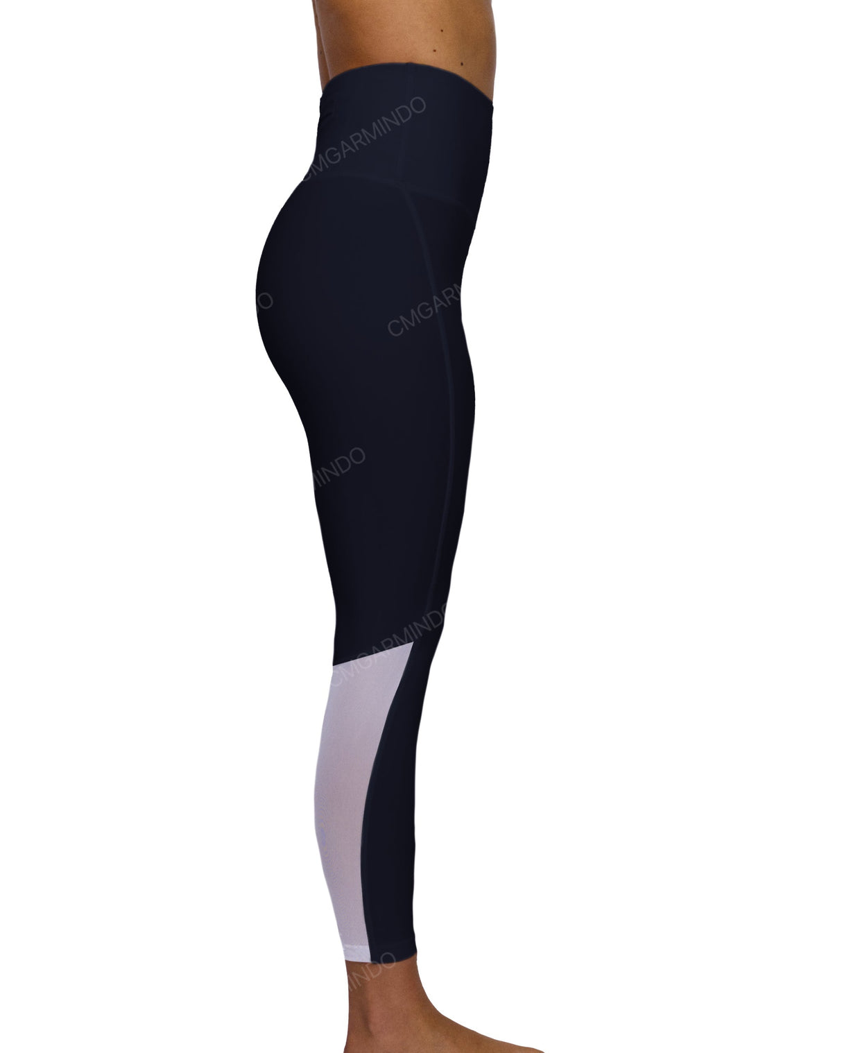 High Rise 7/8 Length Back Mesh Leggings