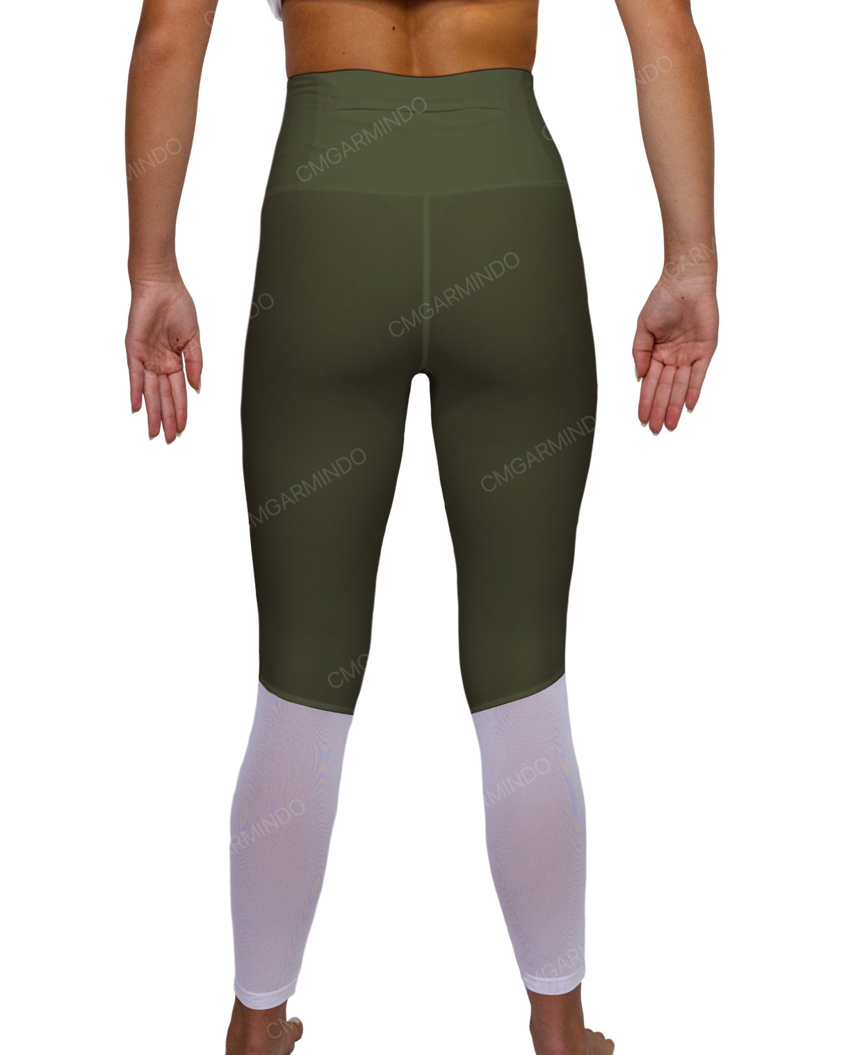 High Rise 7/8 Length Back Mesh Leggings