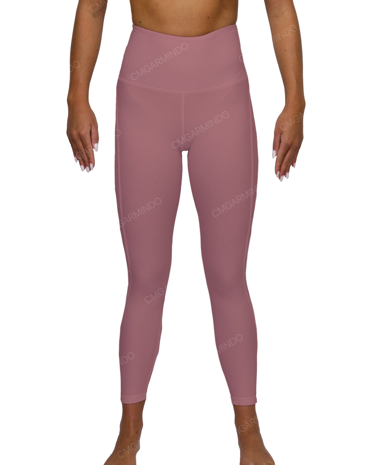 High Rise 7/8 Length Back Mesh Leggings