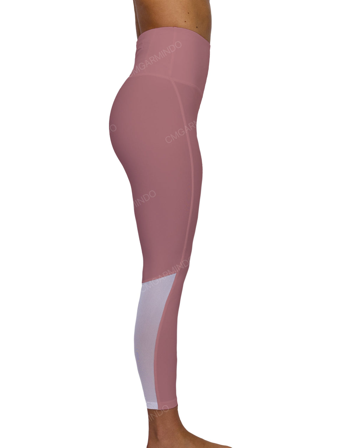 High Rise 7/8 Length Back Mesh Leggings