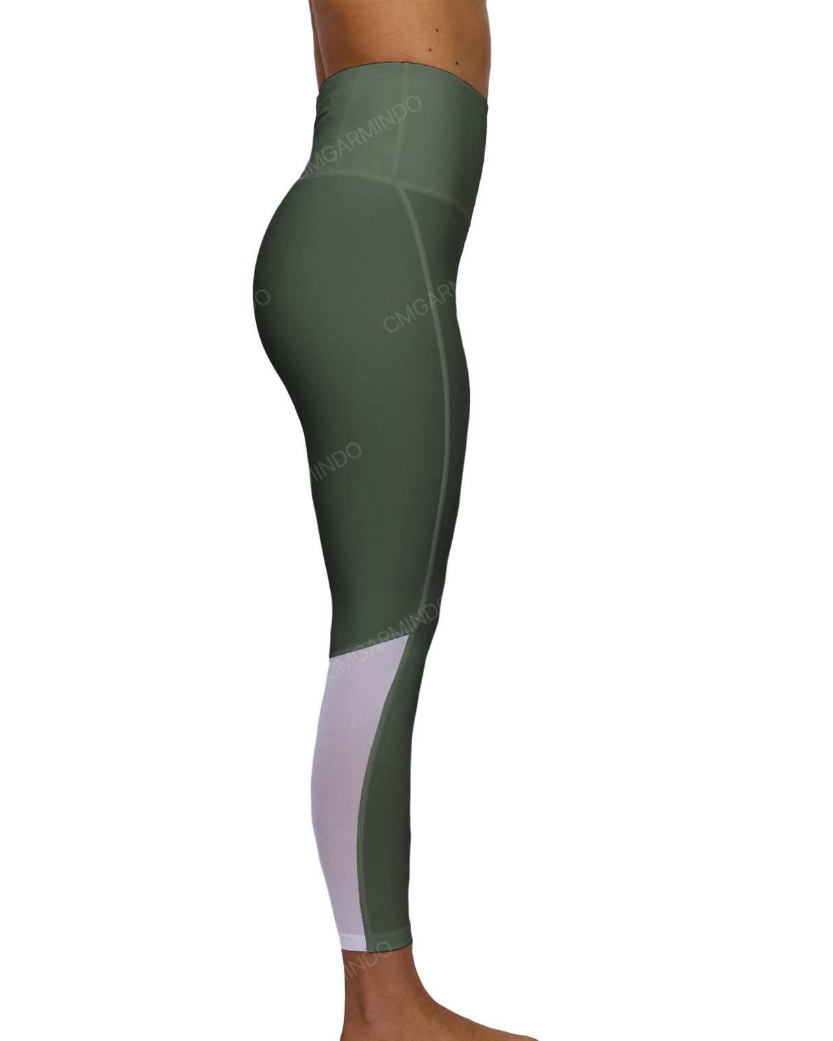 High Rise 7/8 Length Back Mesh Leggings