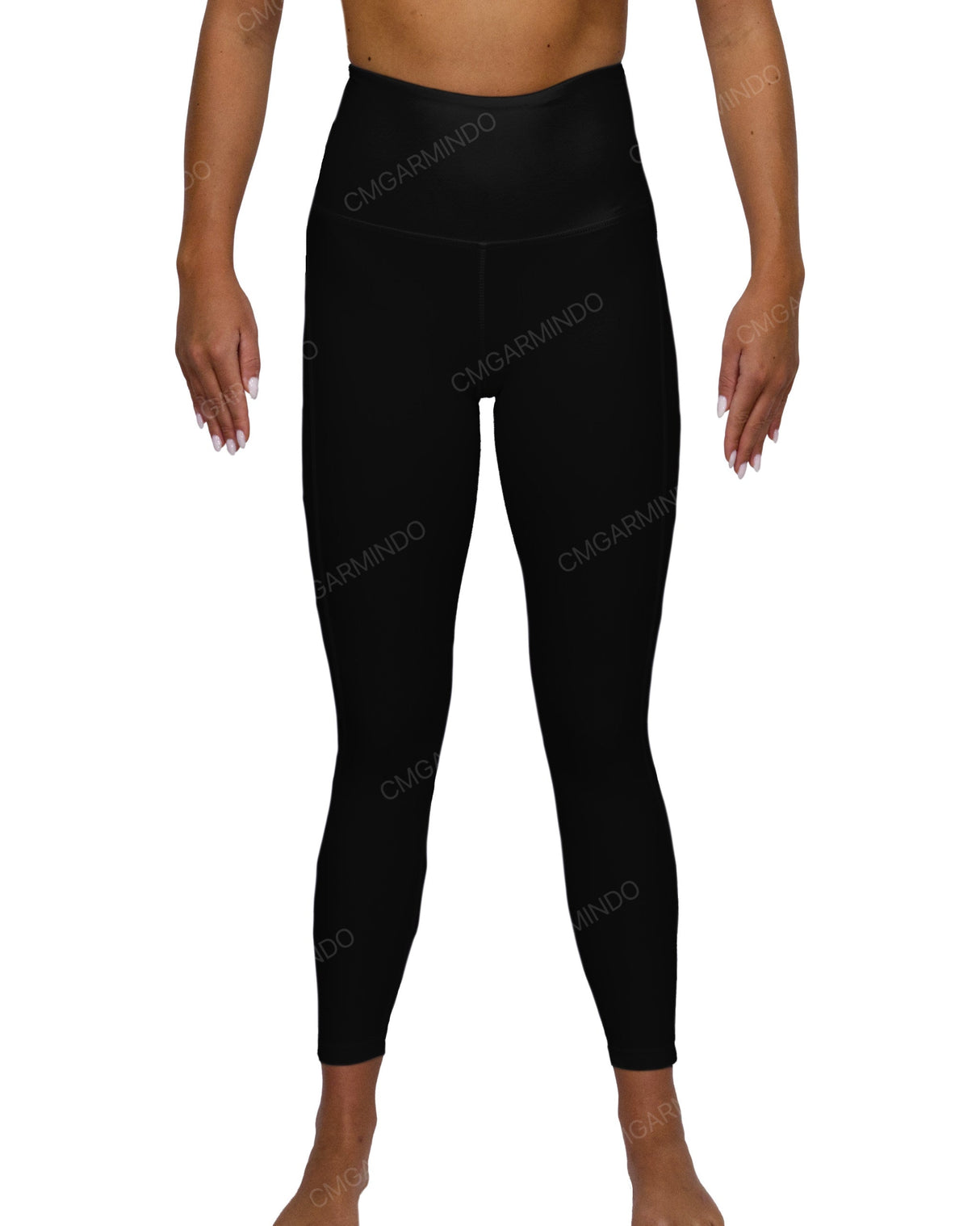 High Rise 7/8 Length Back Mesh Leggings