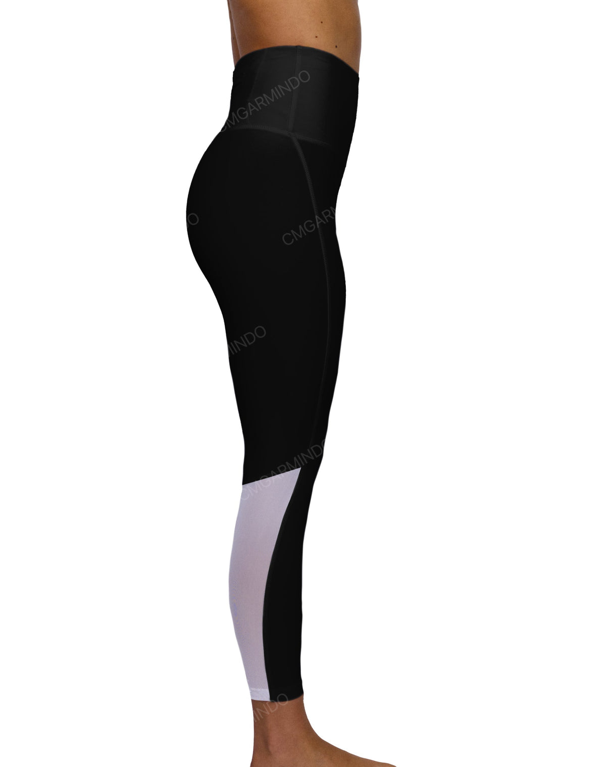 High Rise 7/8 Length Back Mesh Leggings