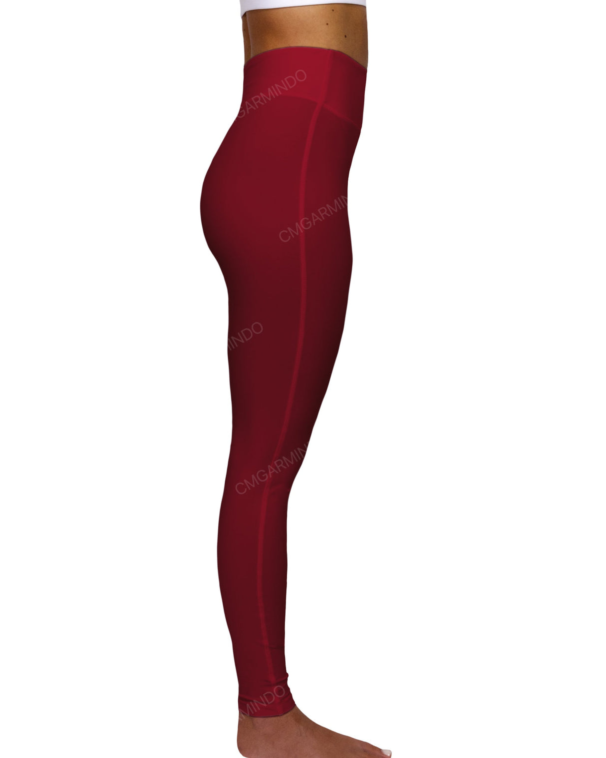 High Rise Deep V-Back Full Length Leggings