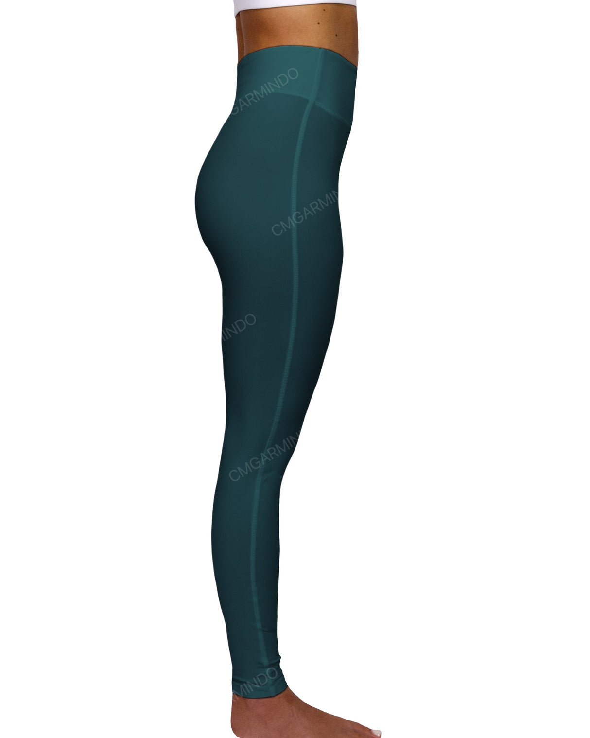 High Rise Deep V-Back Full Length Leggings