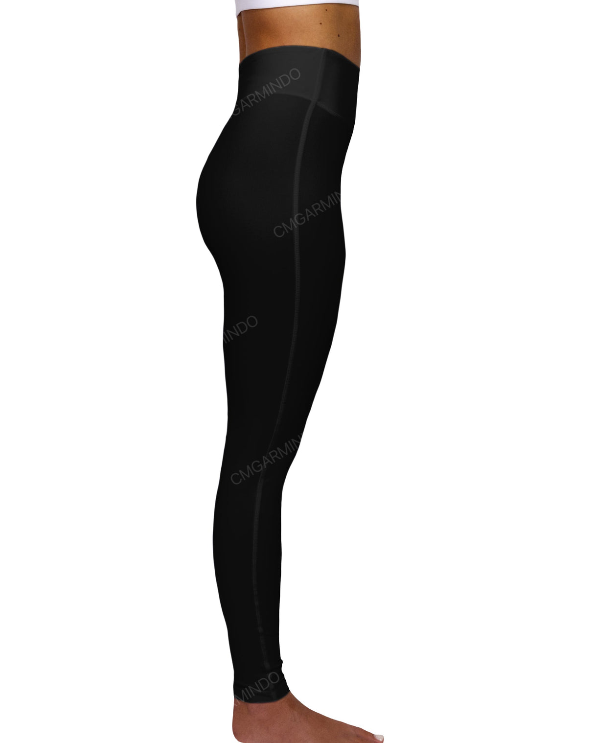 High Rise Deep V-Back Full Length Leggings