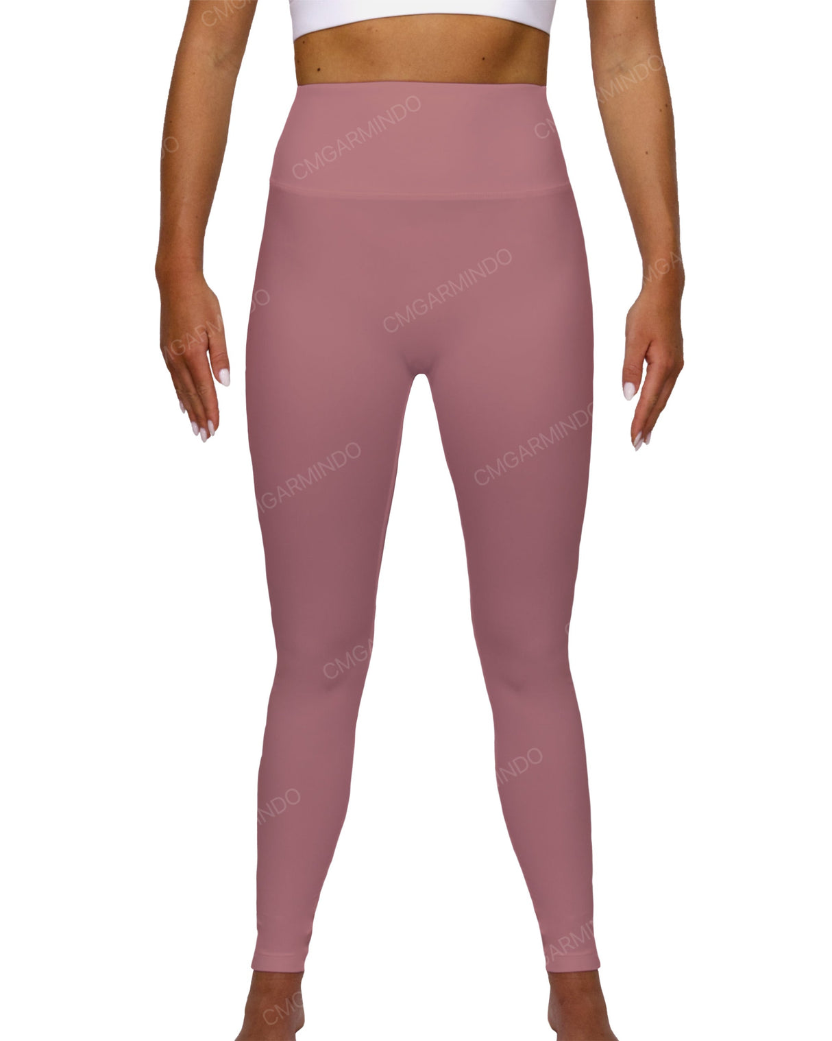 High Rise Deep V-Back Full Length Leggings