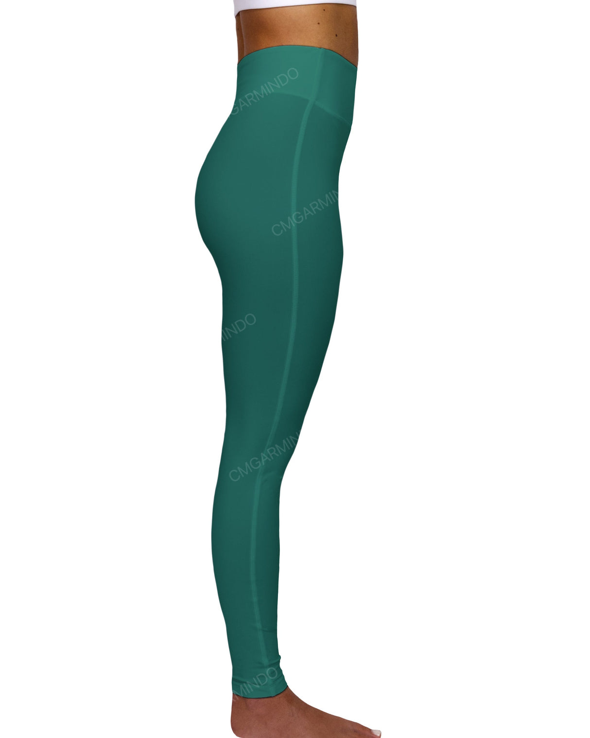 High Rise Deep V-Back Full Length Leggings