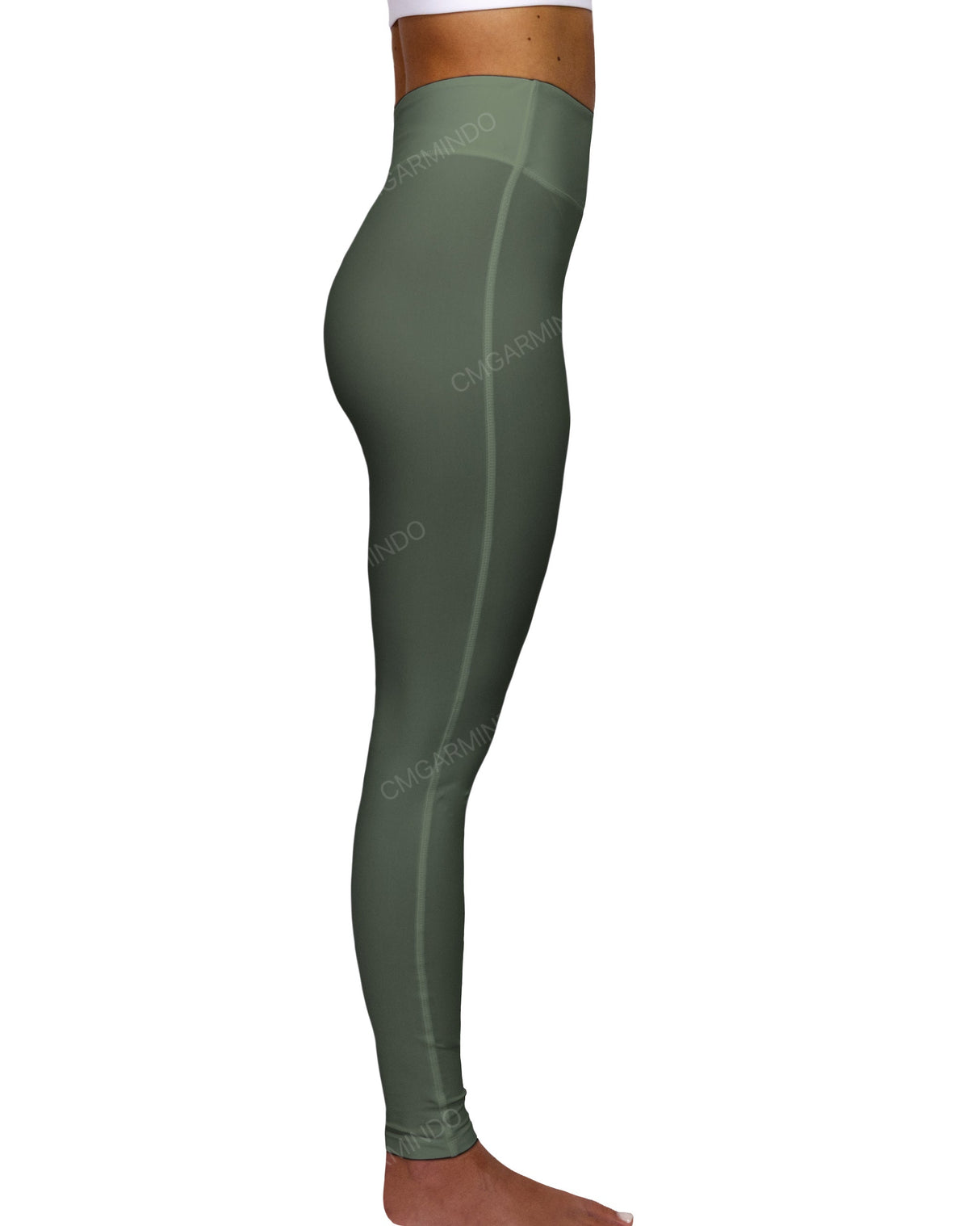 High Rise Deep V-Back Full Length Leggings
