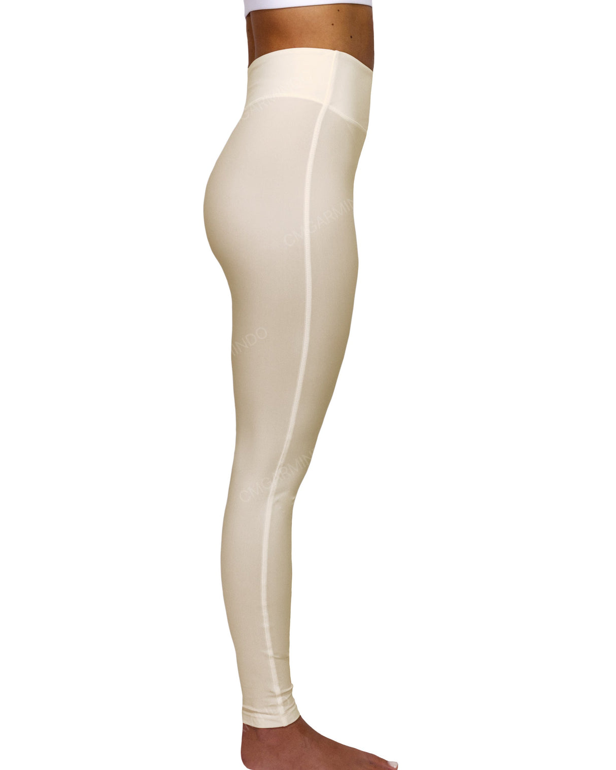 High Rise Deep V-Back Full Length Leggings