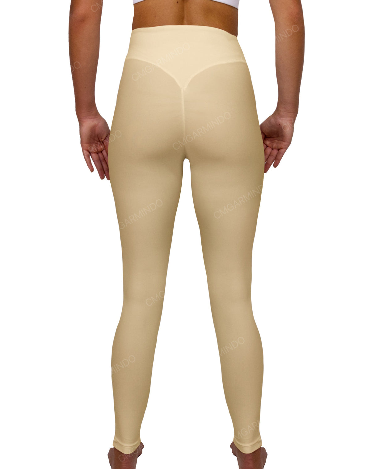High Rise Deep V-Back Full Length Leggings