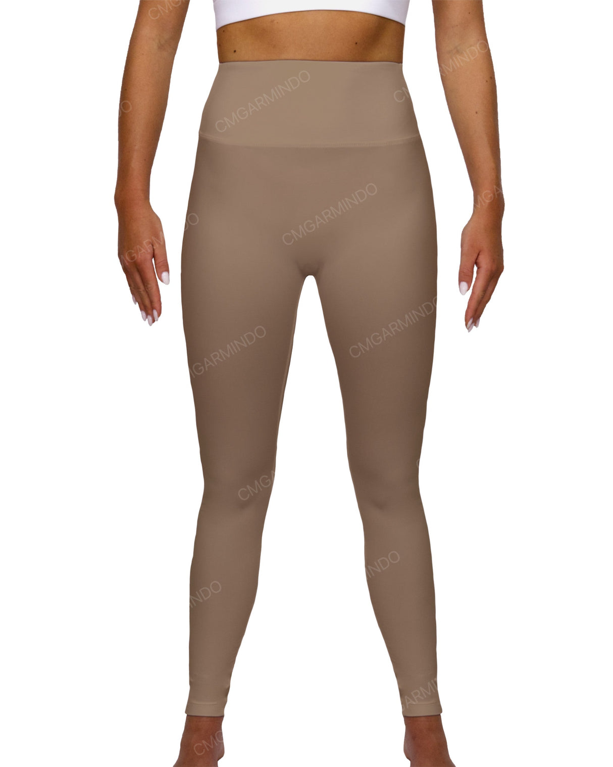 High Rise Deep V-Back Full Length Leggings