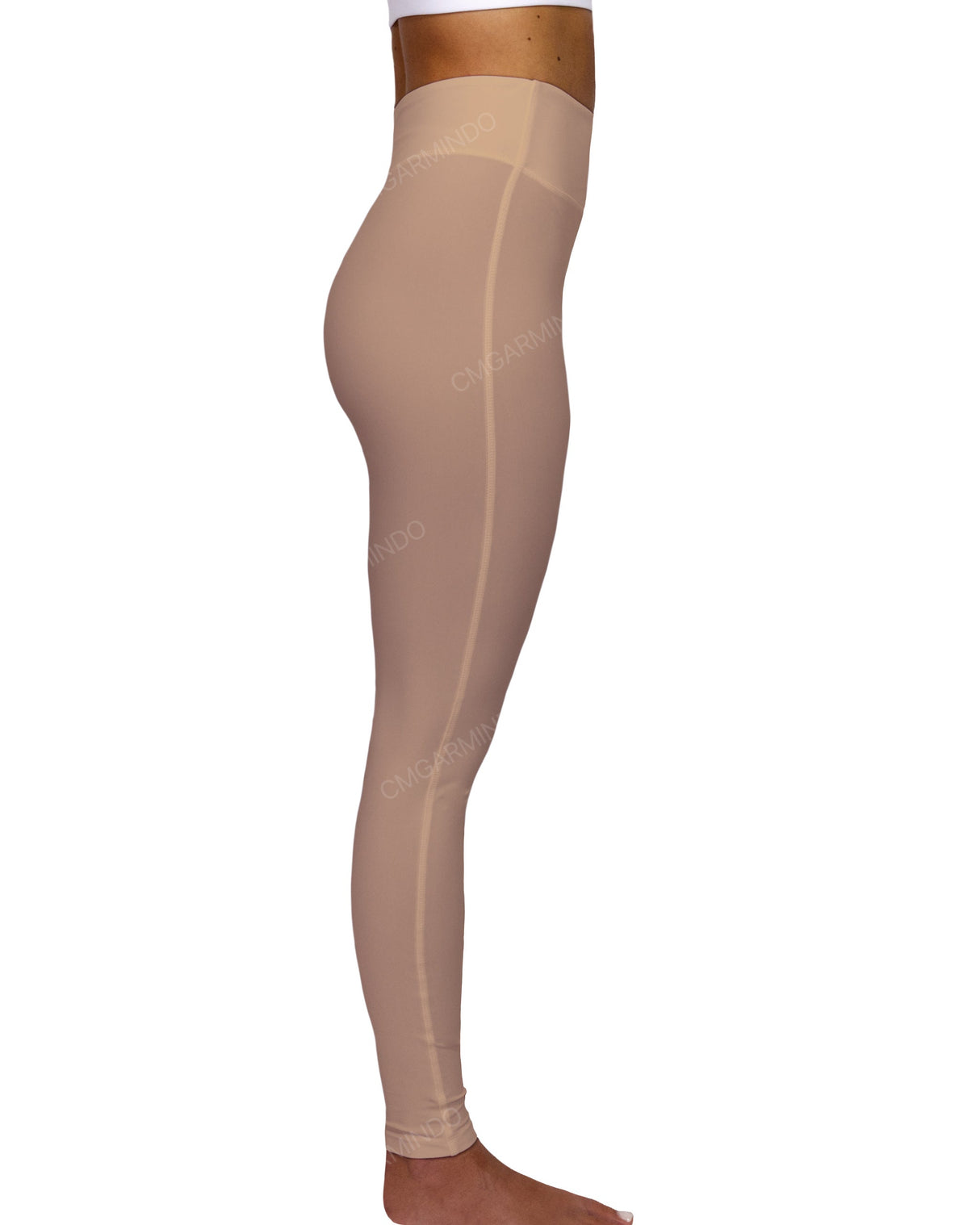 High Rise Deep V-Back Full Length Leggings