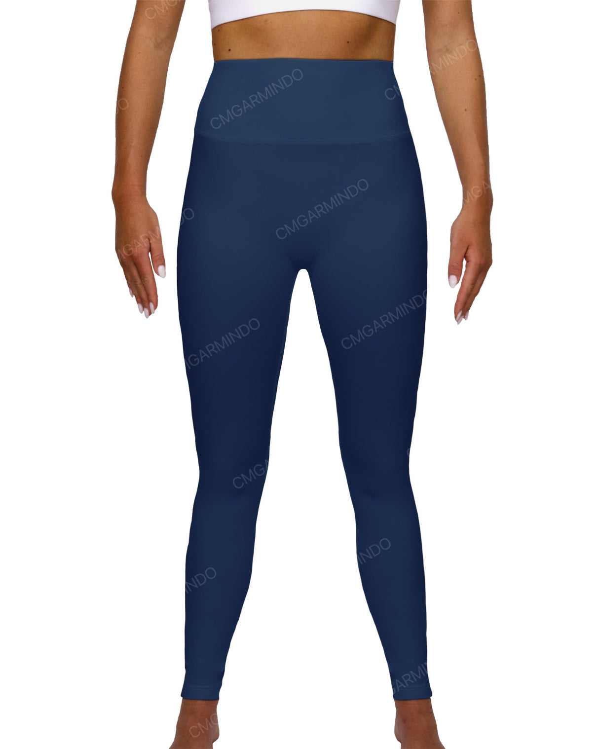 High Rise Deep V-Back Full Length Leggings