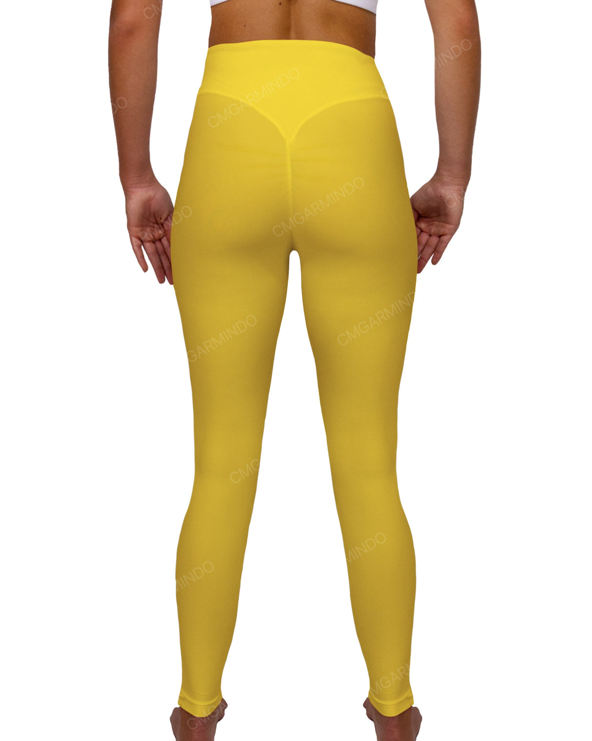 High Rise Deep V-Back Full Length Leggings