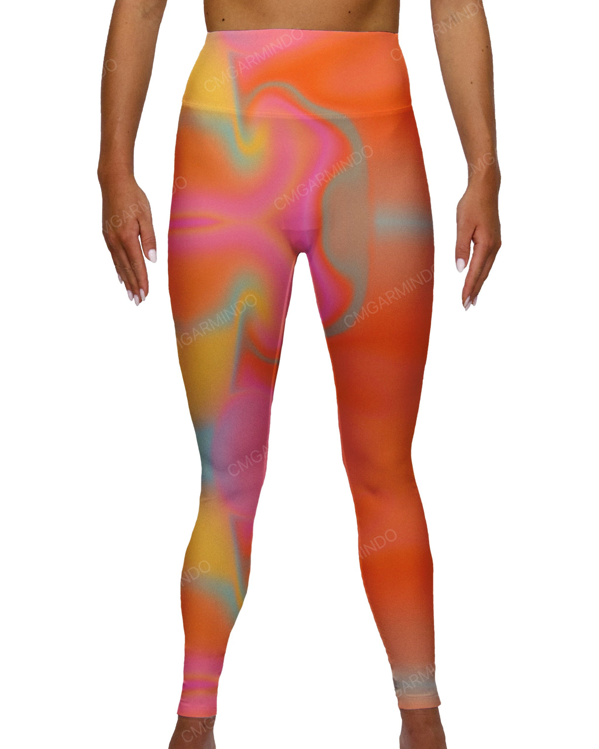 High Rise Deep V-Back Full Length Leggings