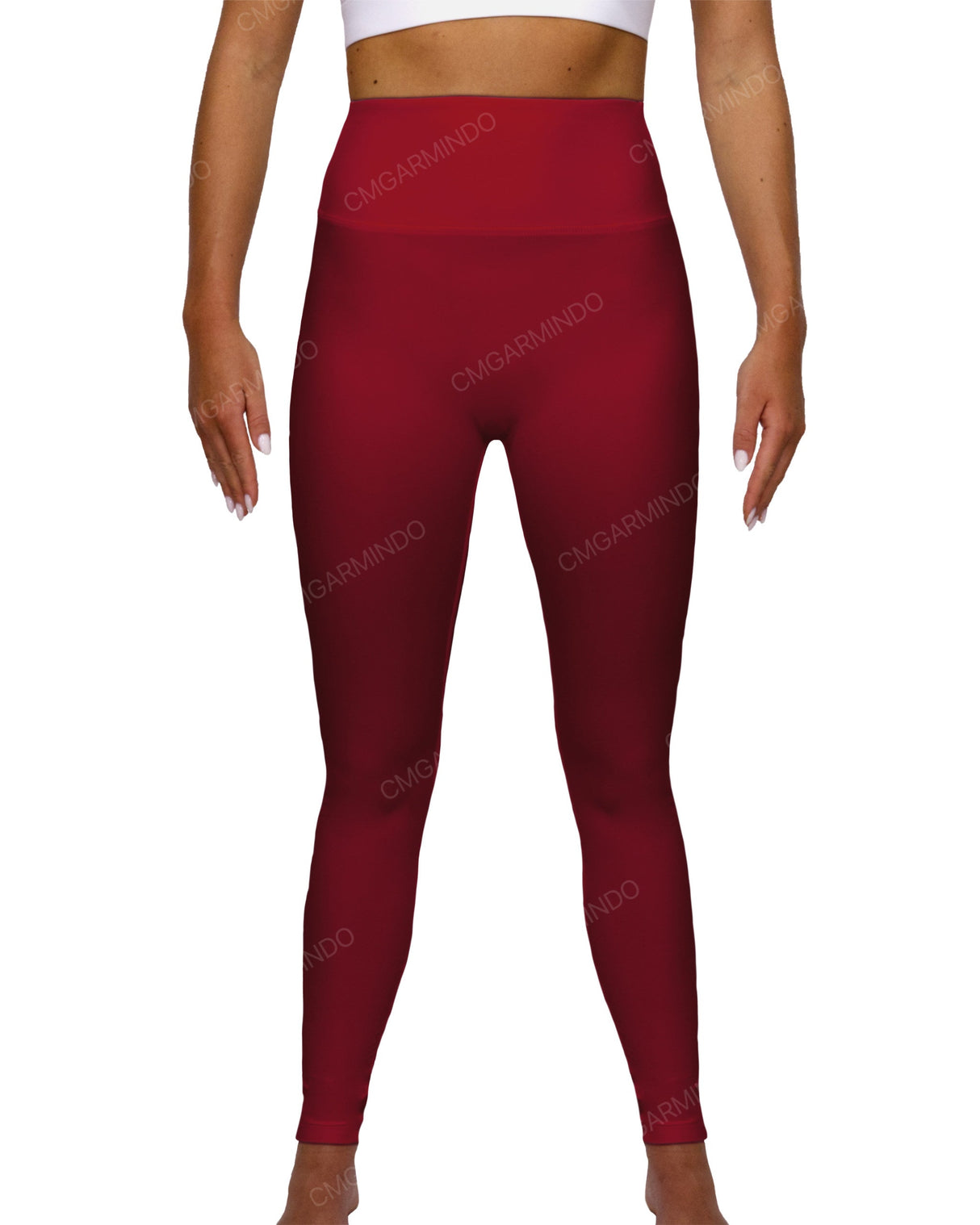 High Rise Deep V-Back Full Length Leggings