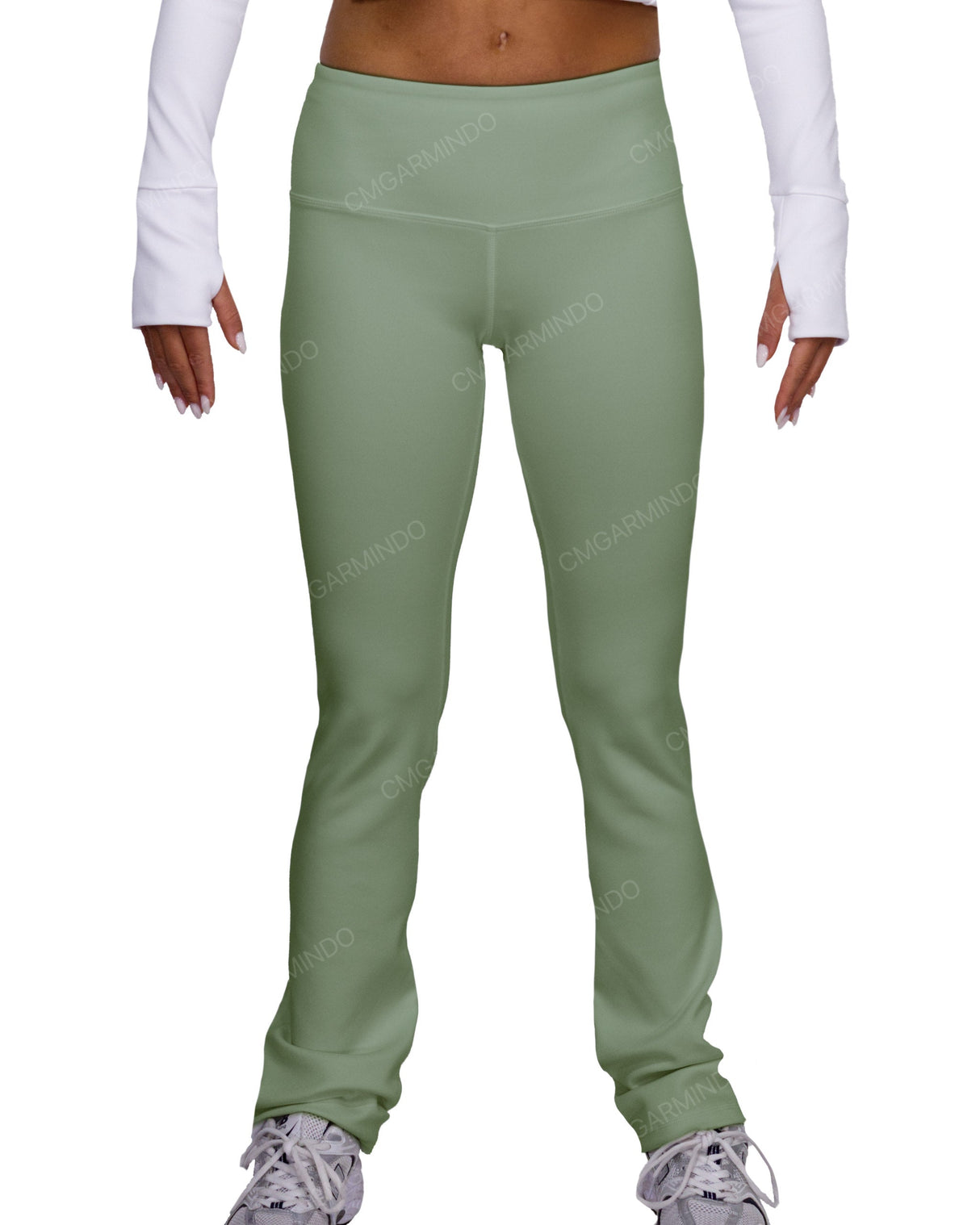 Mid Rise Wide Leg Leggings
