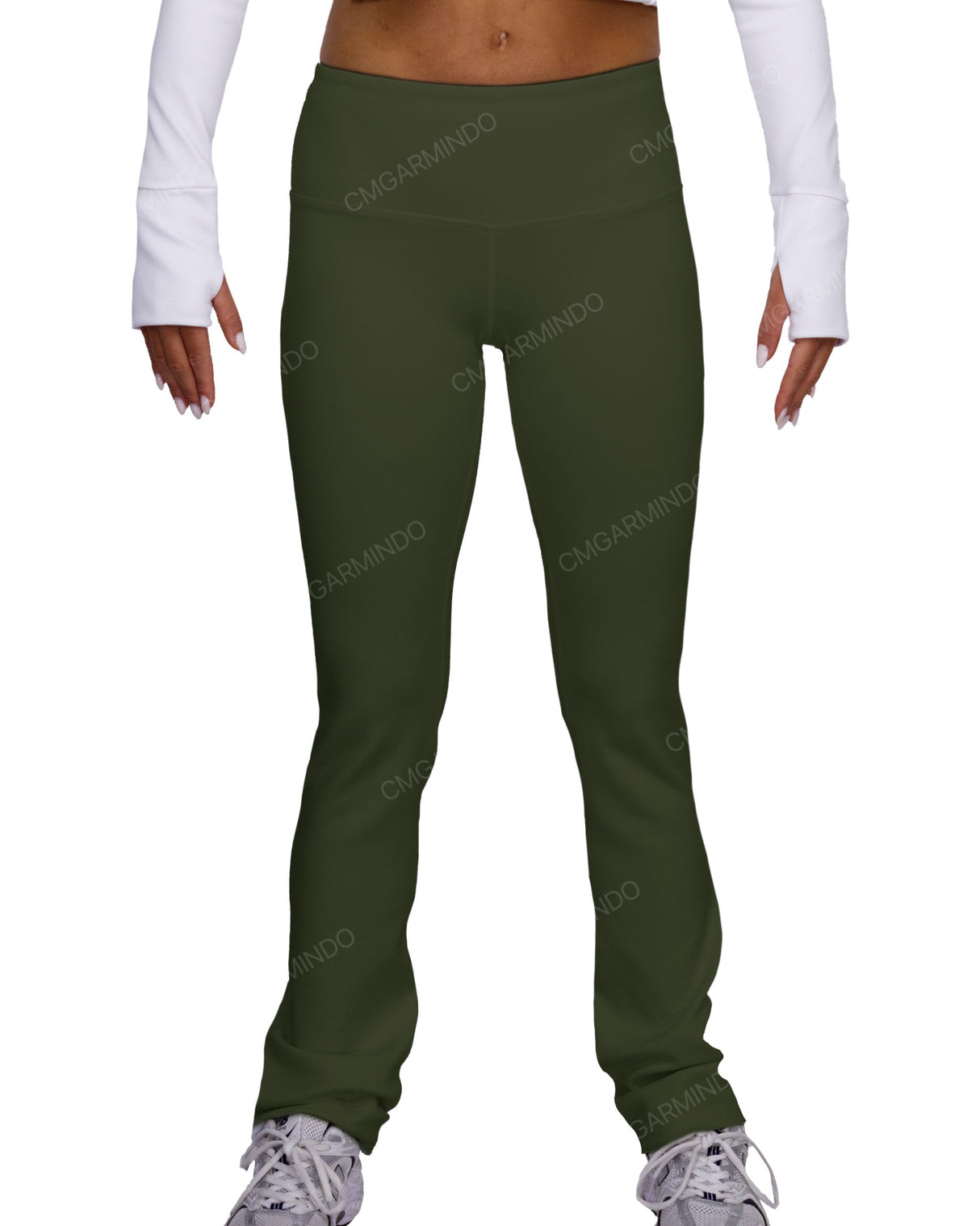 Mid Rise Wide Leg Leggings