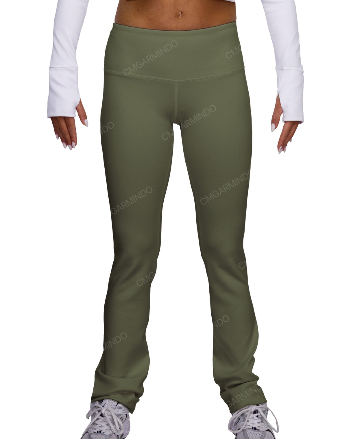 Mid Rise Wide Leg Leggings