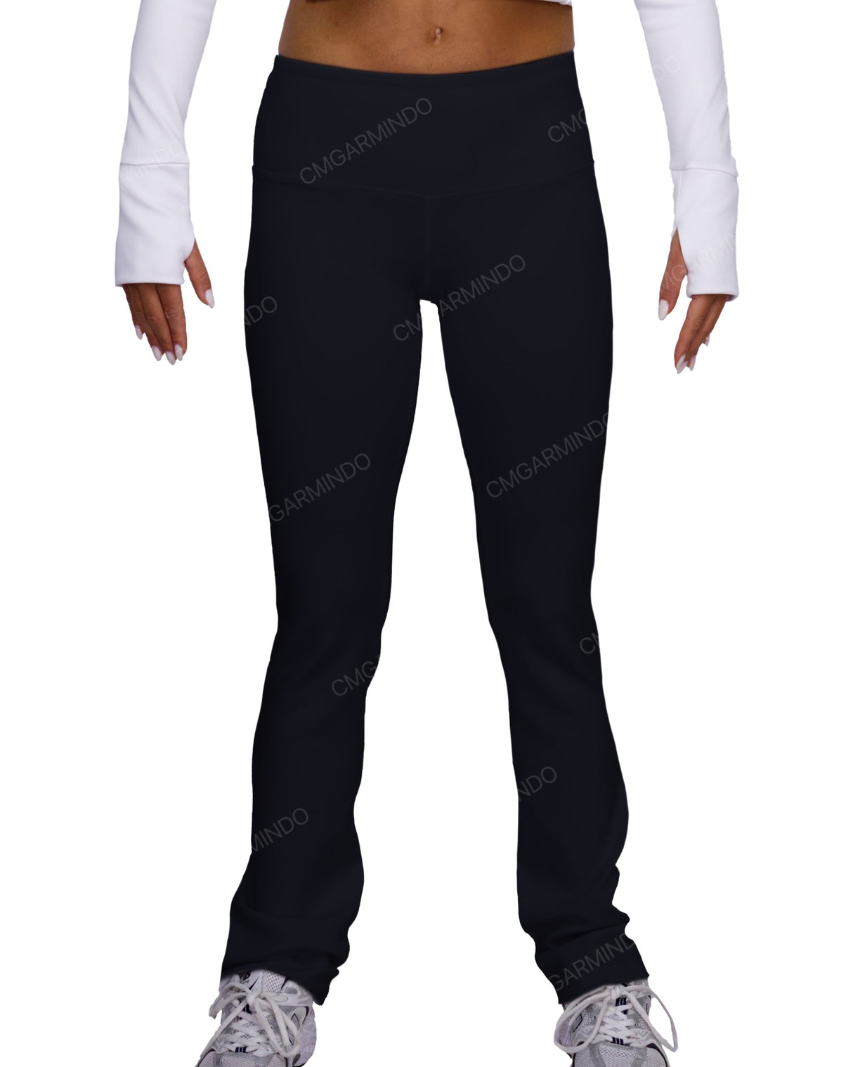 Mid Rise Wide Leg Leggings