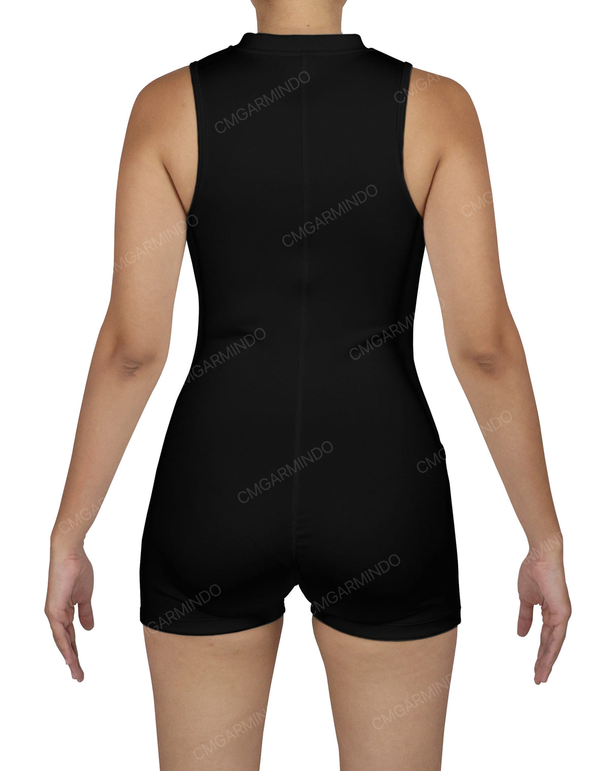 Sleeveless 1/4 Zip Playsuit