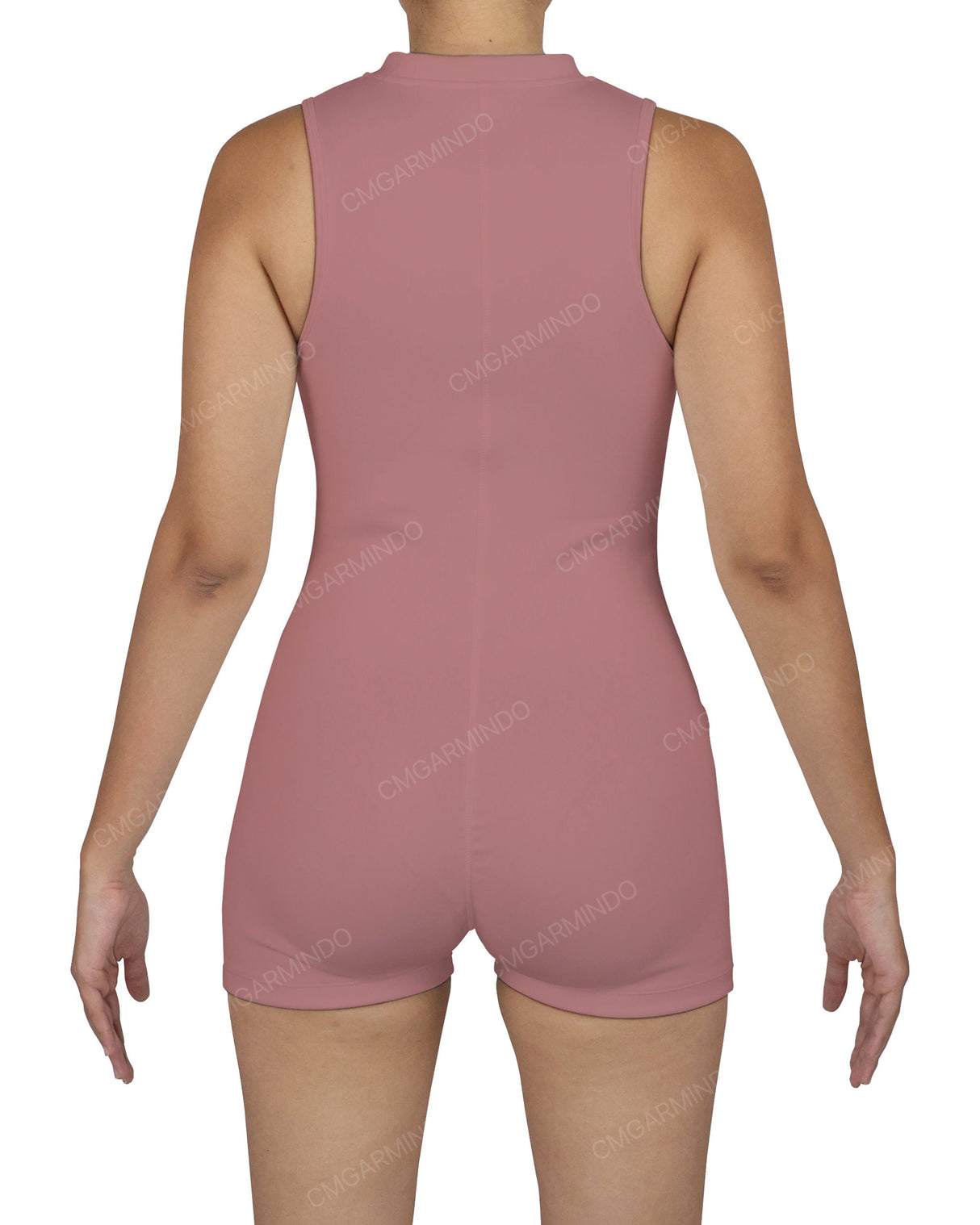 Sleeveless 1/4 Zip Playsuit