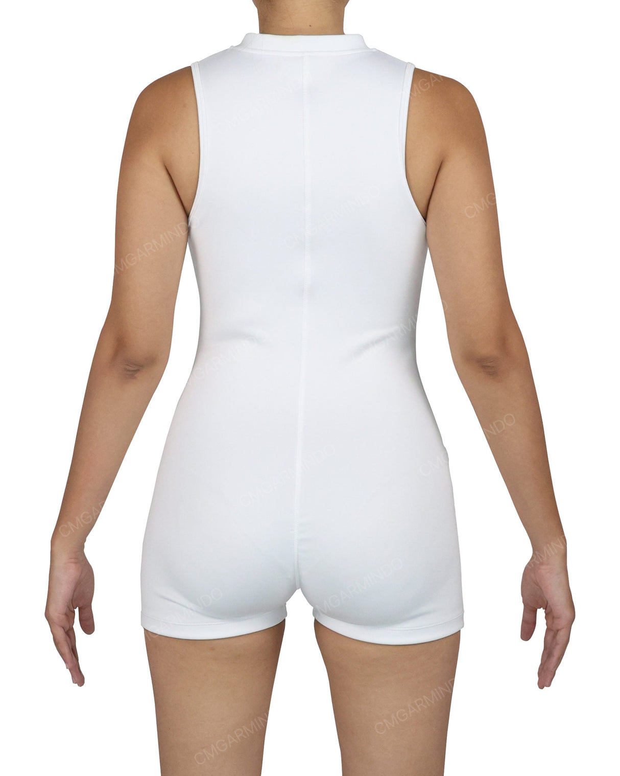 Sleeveless 1/4 Zip Playsuit