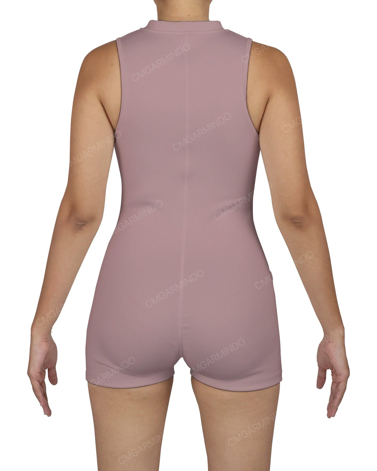 Sleeveless 1/4 Zip Playsuit