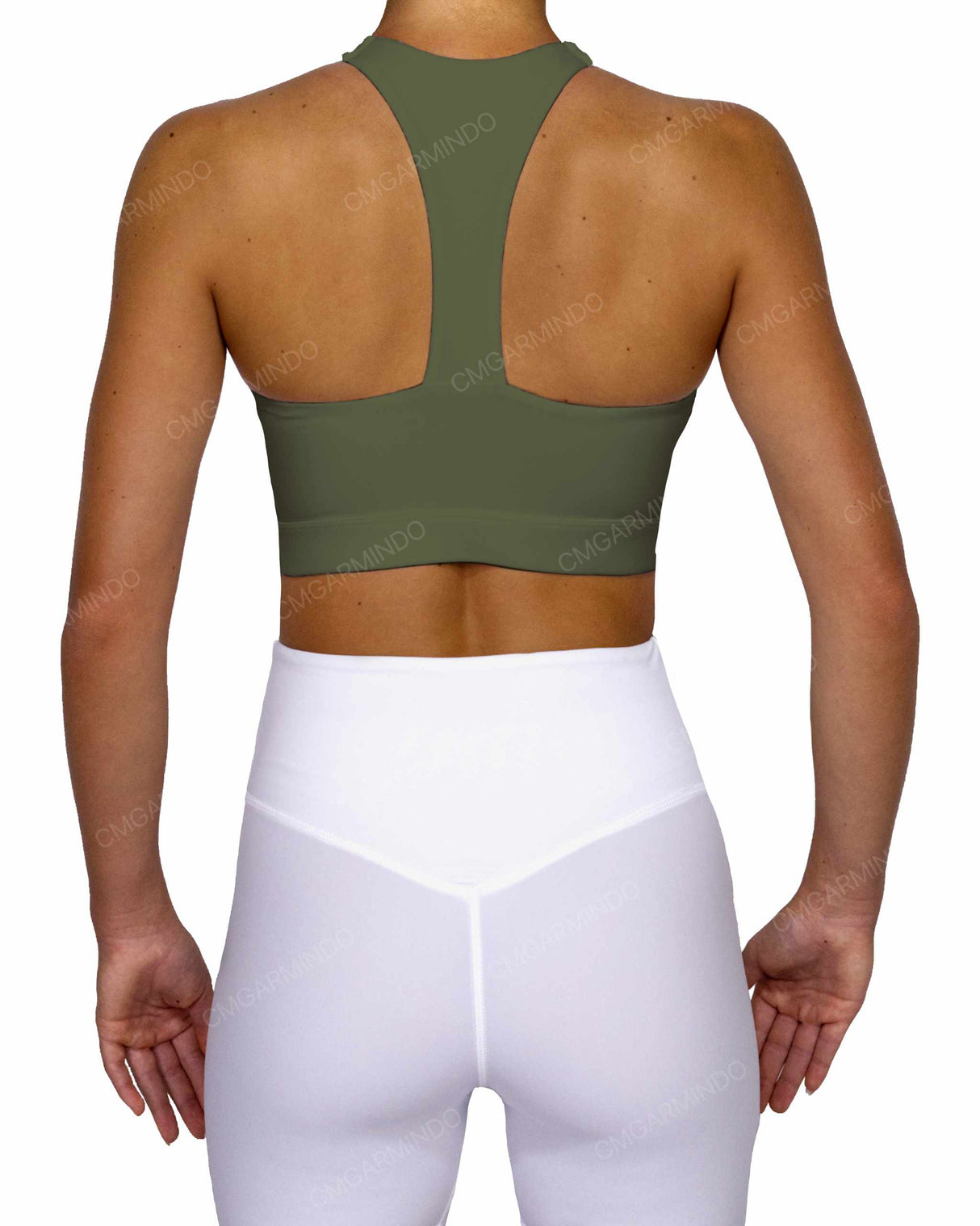 Racer Back Panel Sports Bra