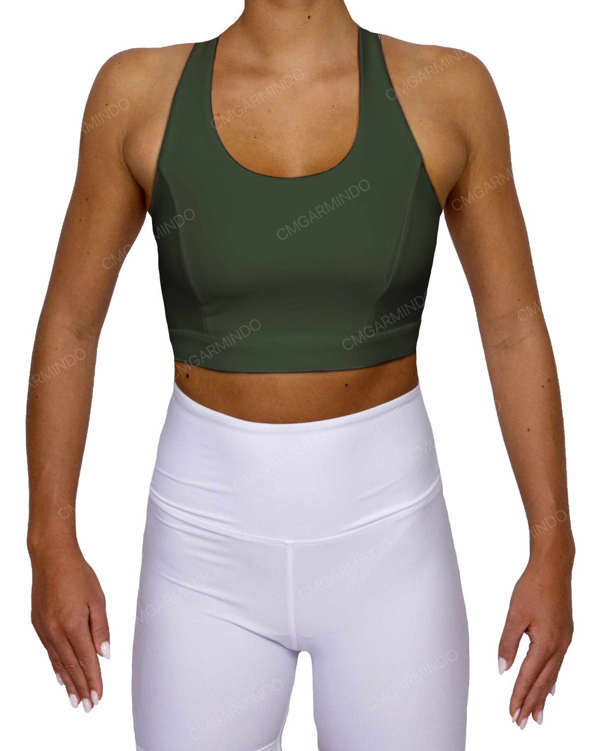 Racer Back Panel Sports Bra