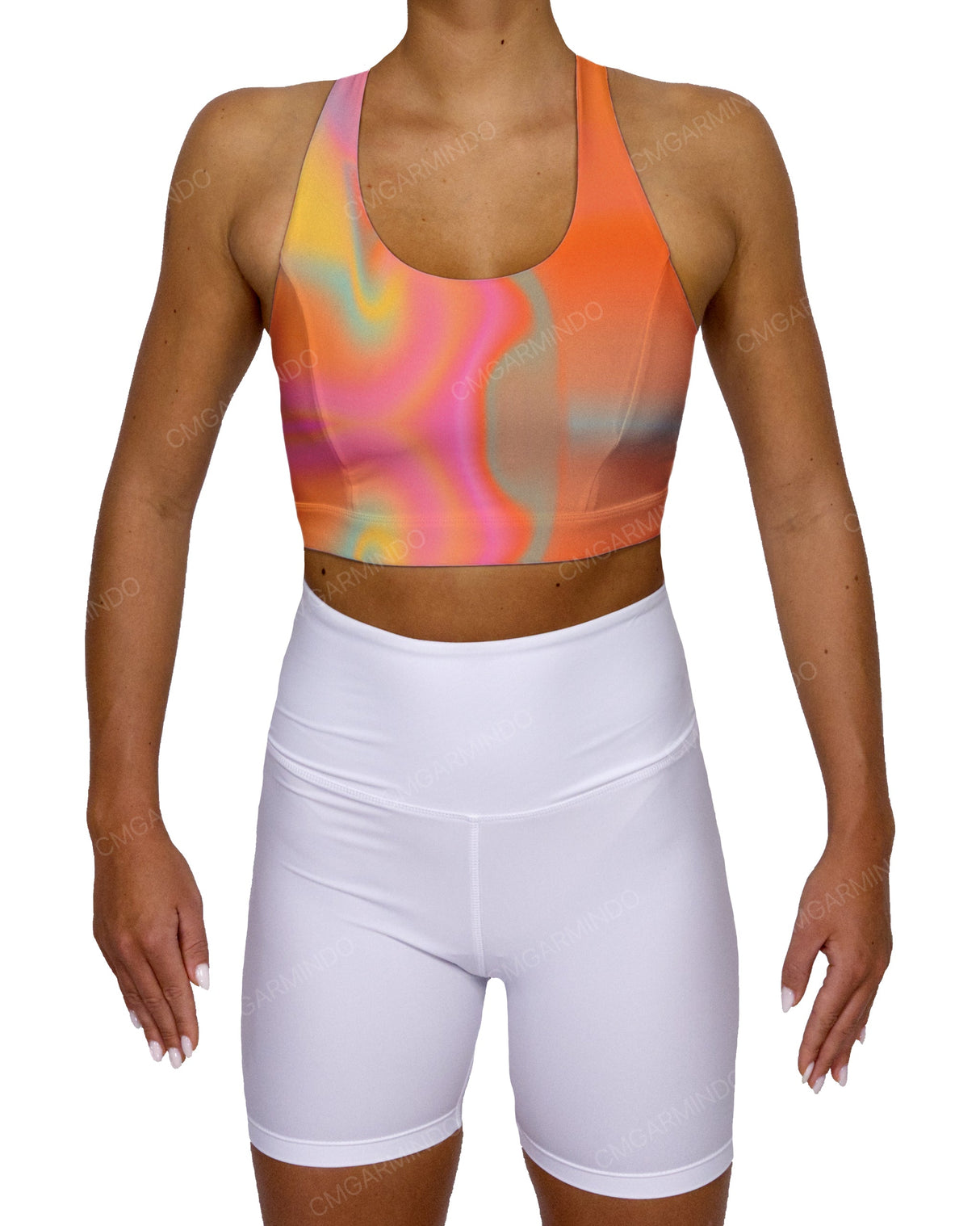 Racer Back Panel Sports Bra