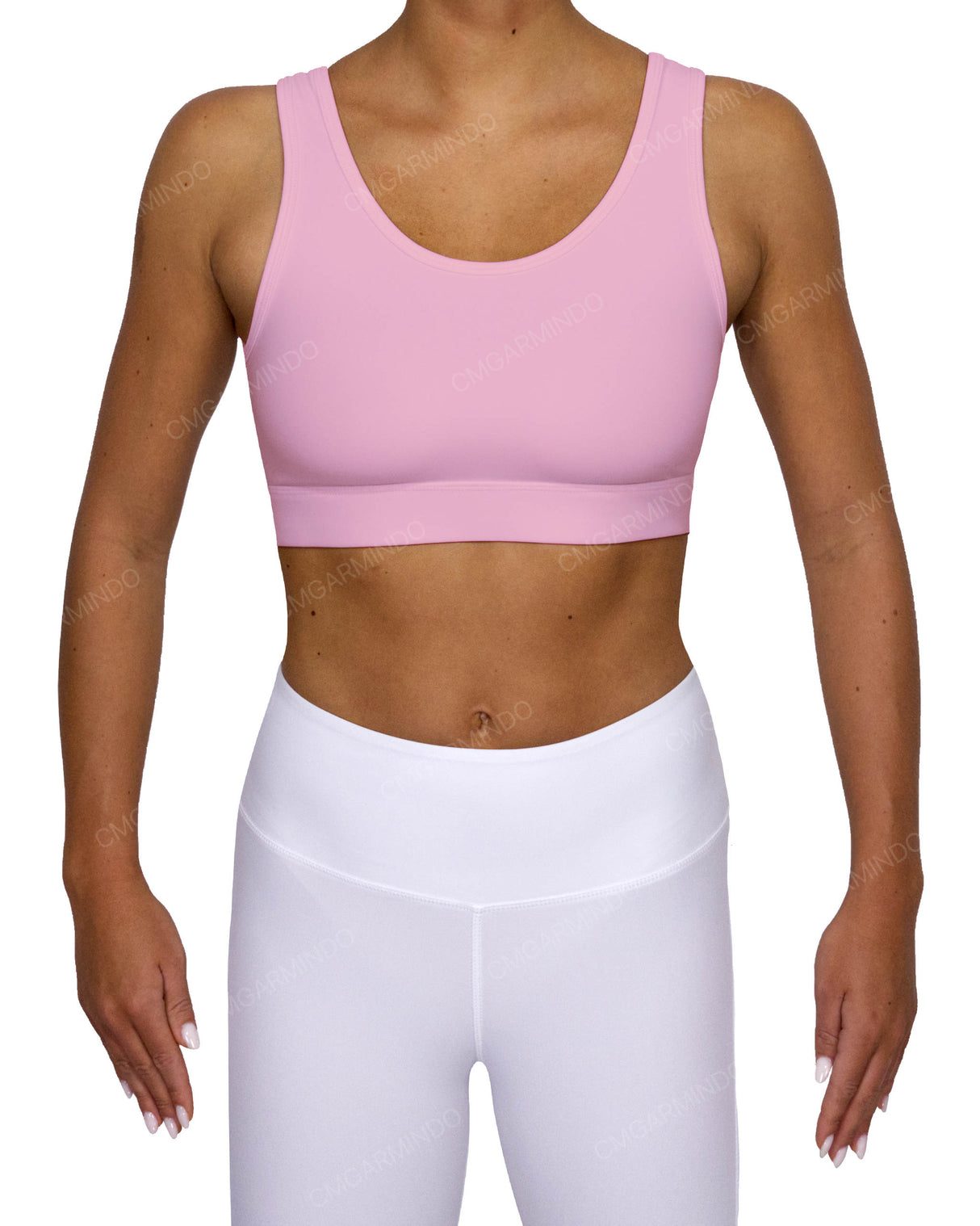 Scoop Front Band Back Top