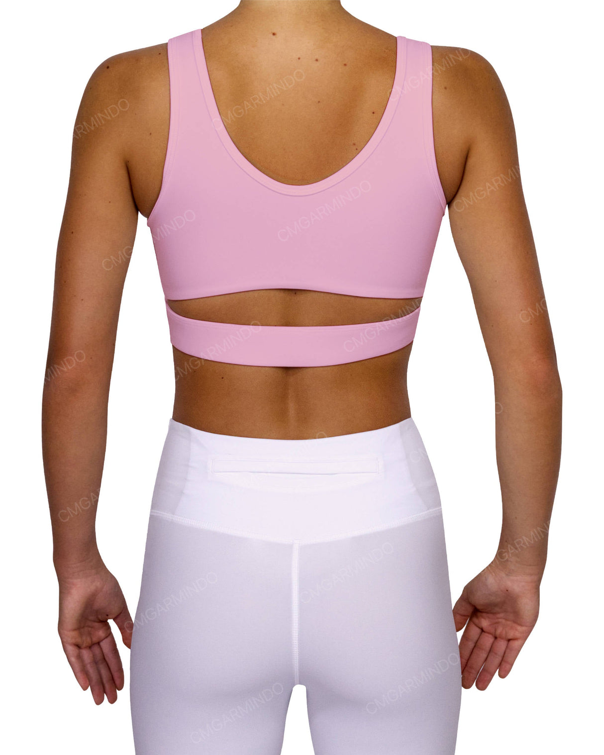 Scoop Front Band Back Top