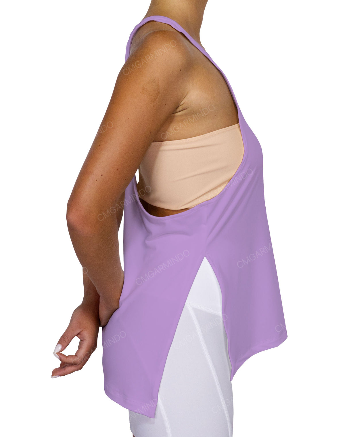 Long Side Slit Tank Top