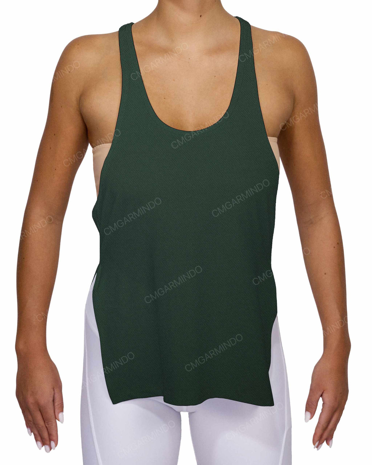 Long Side Slit Tank Top