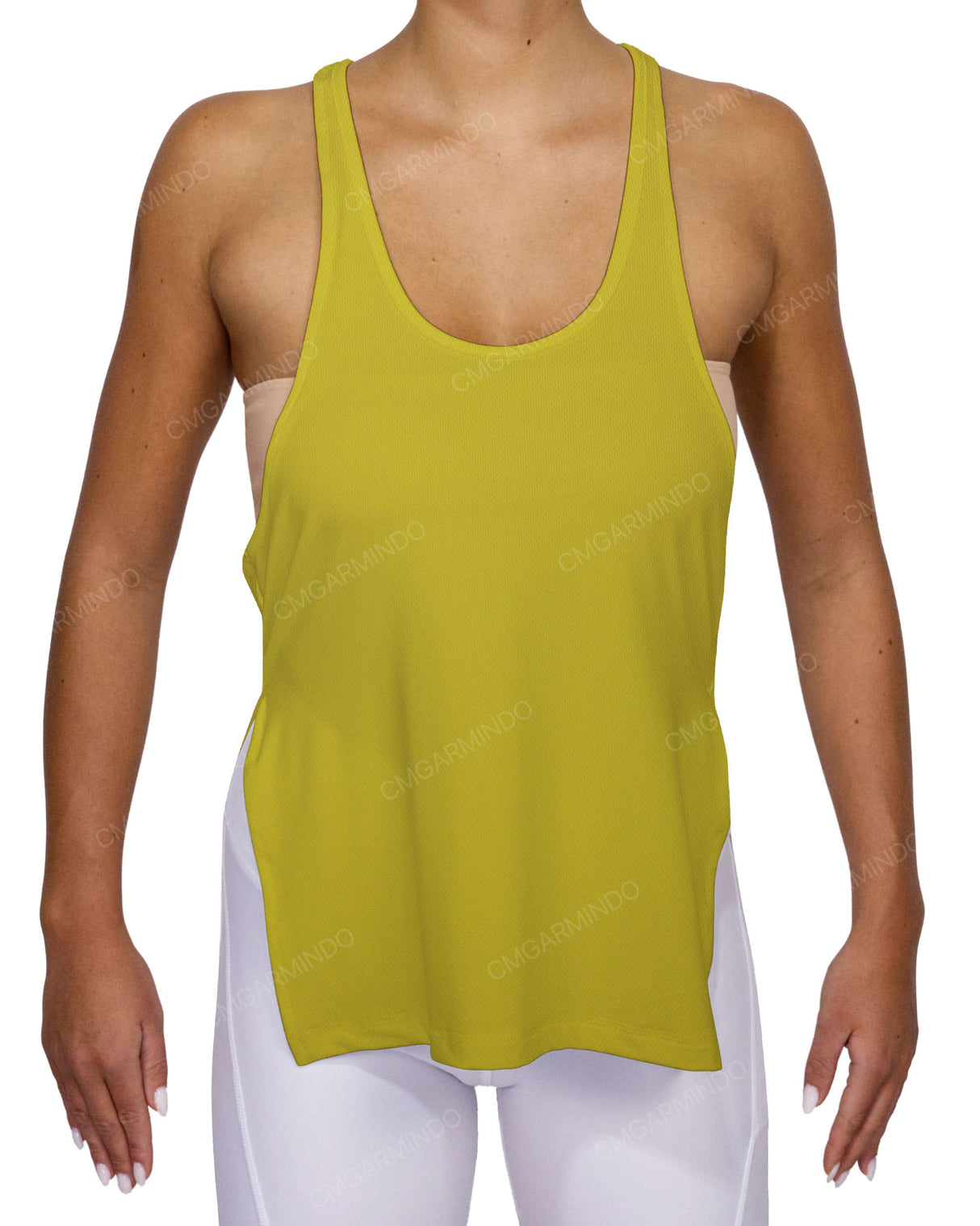 Long Side Slit Tank Top
