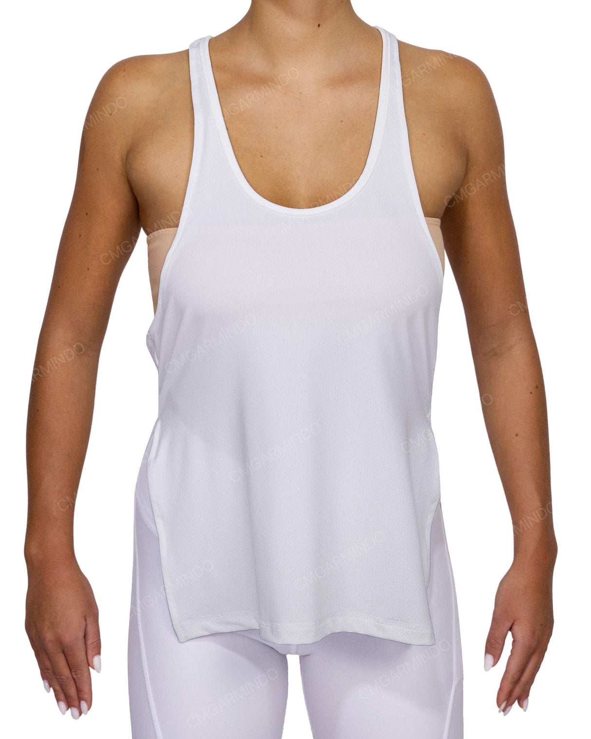 Long Side Slit Tank Top