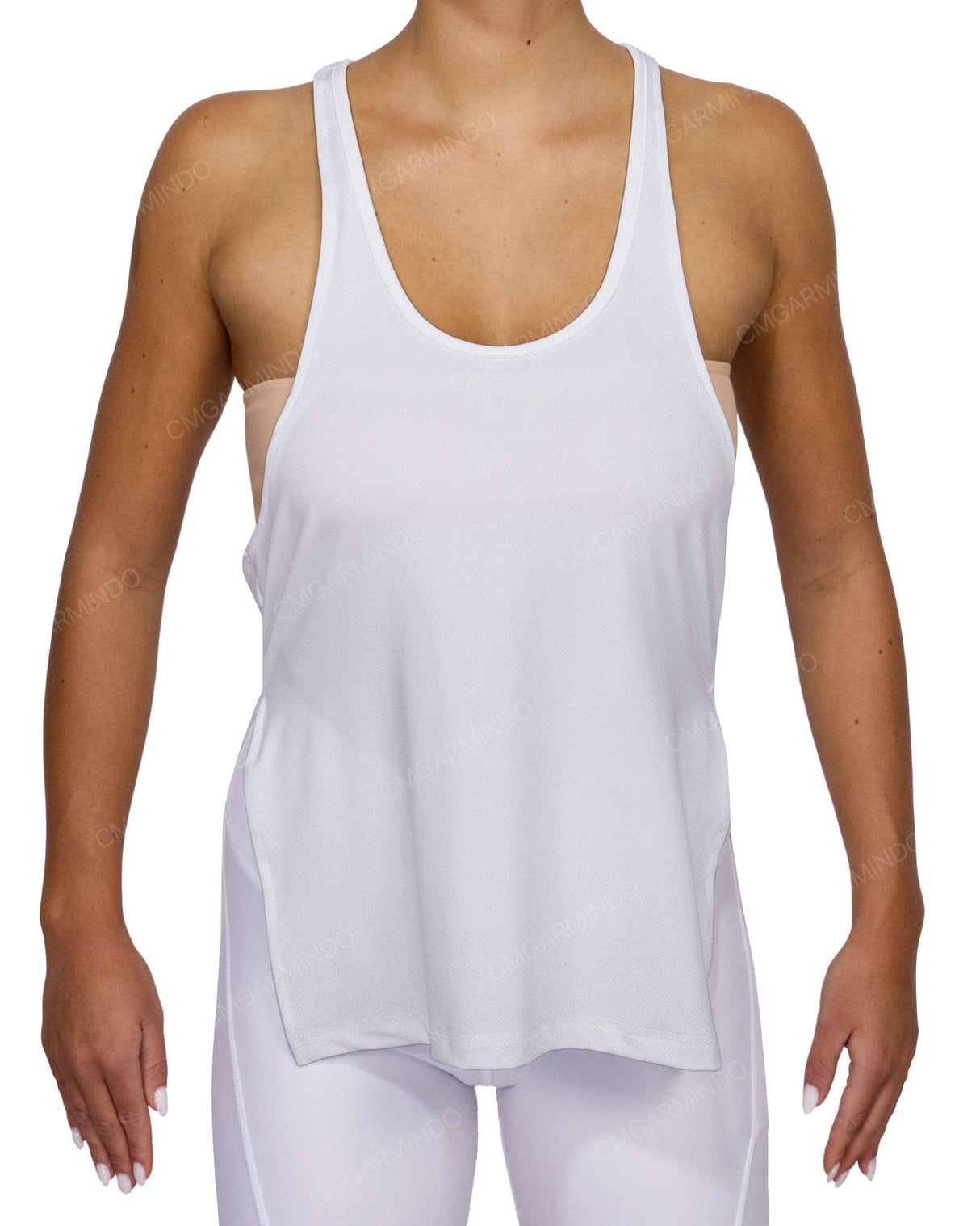 Long Side Slit Tank Top