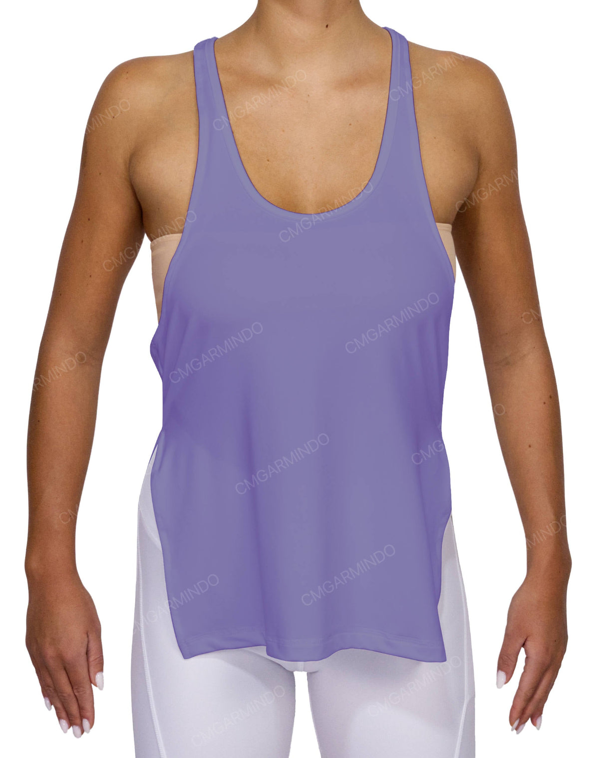 Long Side Slit Tank Top