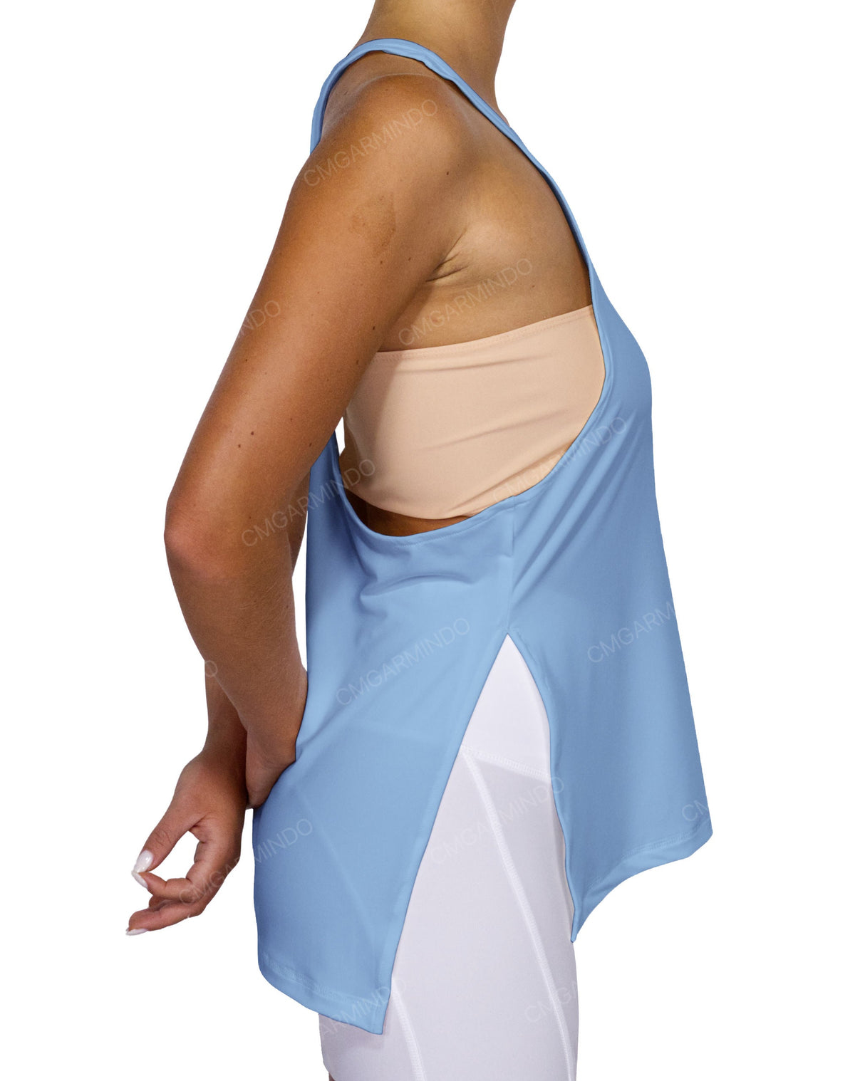 Long Side Slit Tank Top