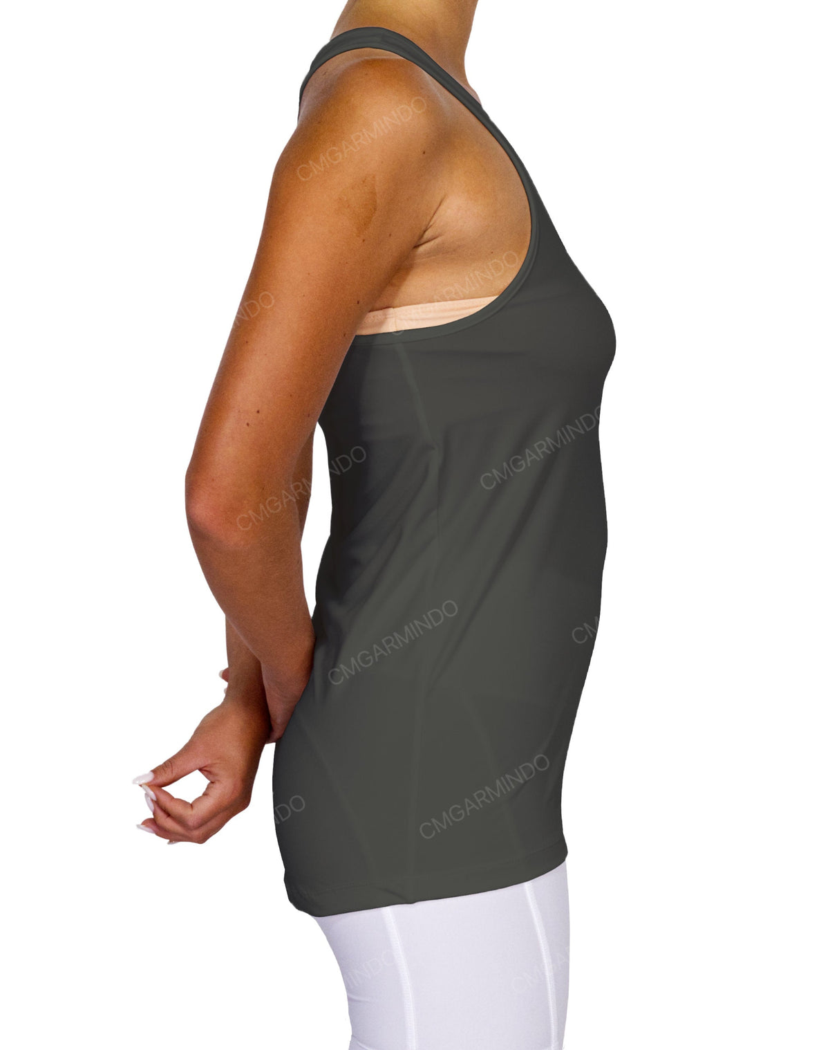 Scoop Hem Racerback Tank Top