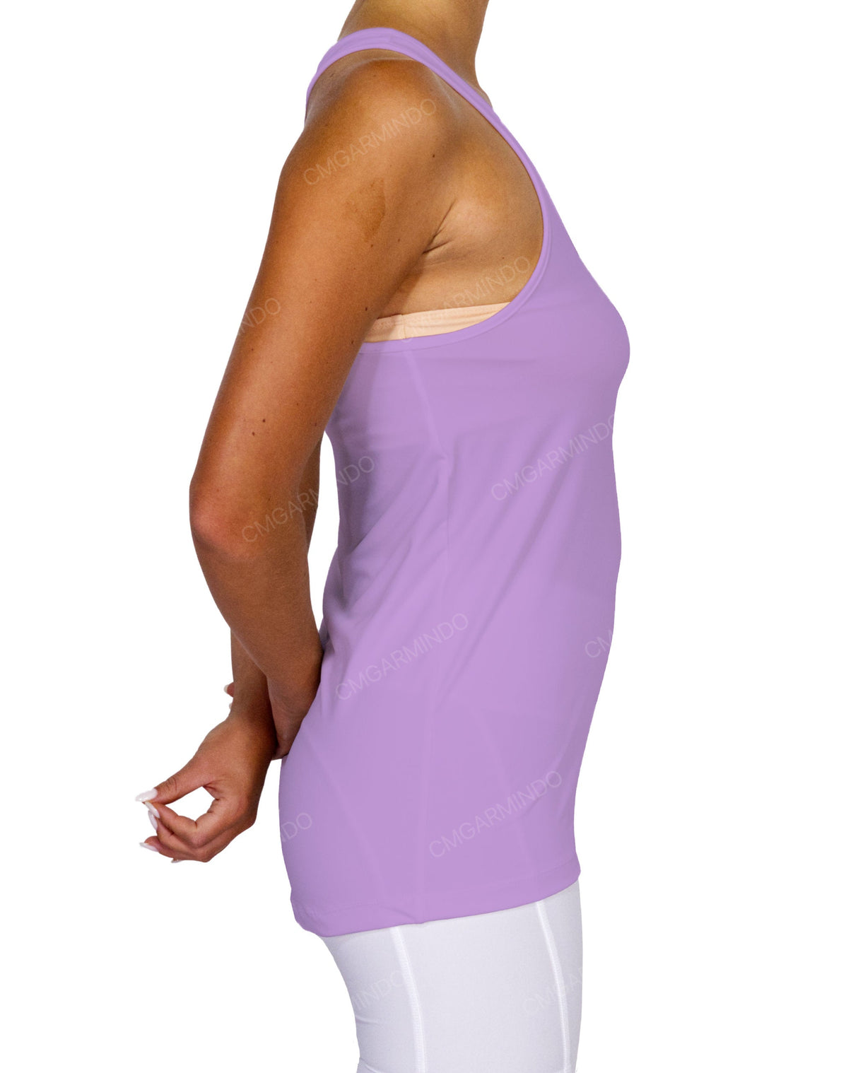 Scoop Hem Racerback Tank Top
