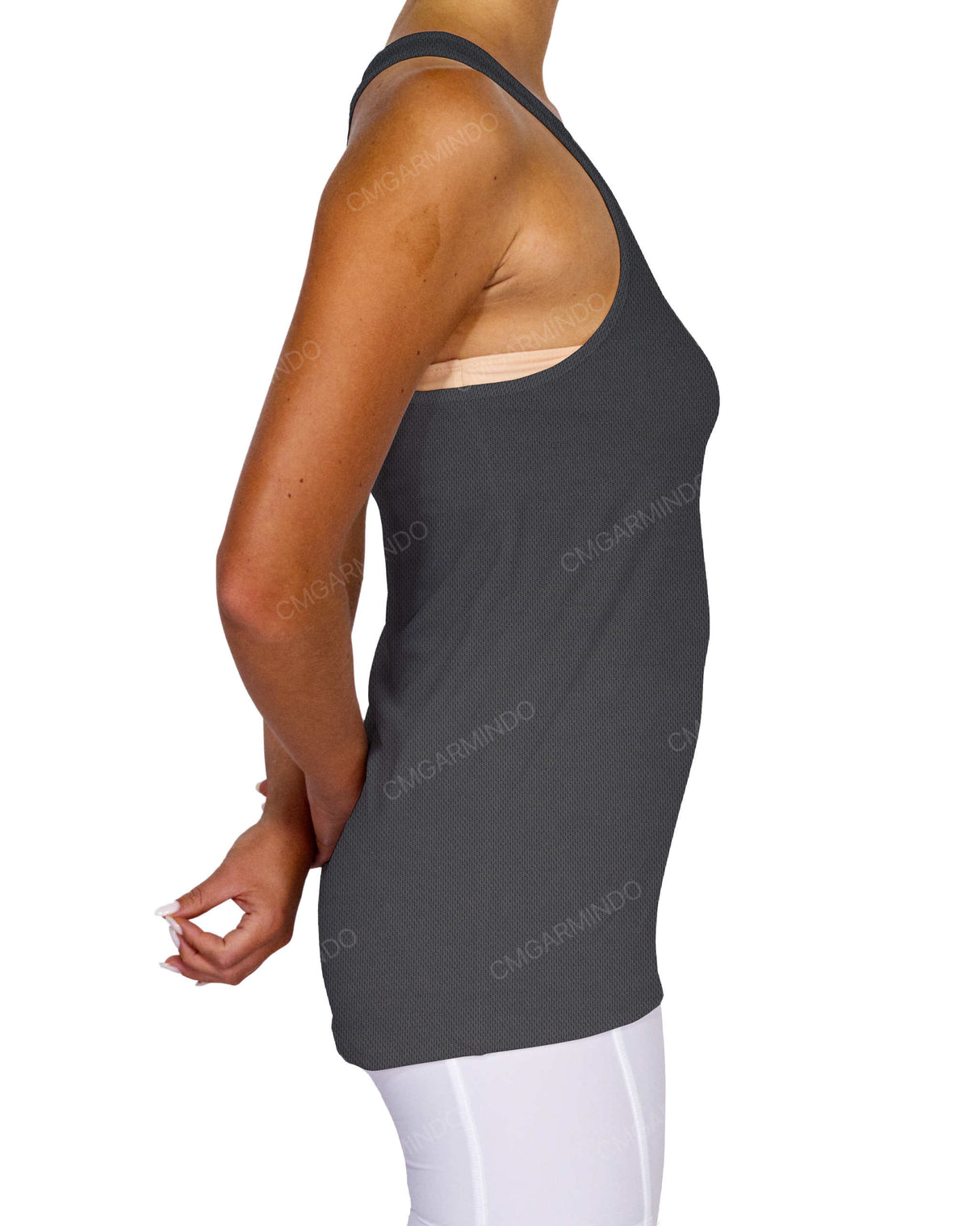 Scoop Hem Racerback Tank Top