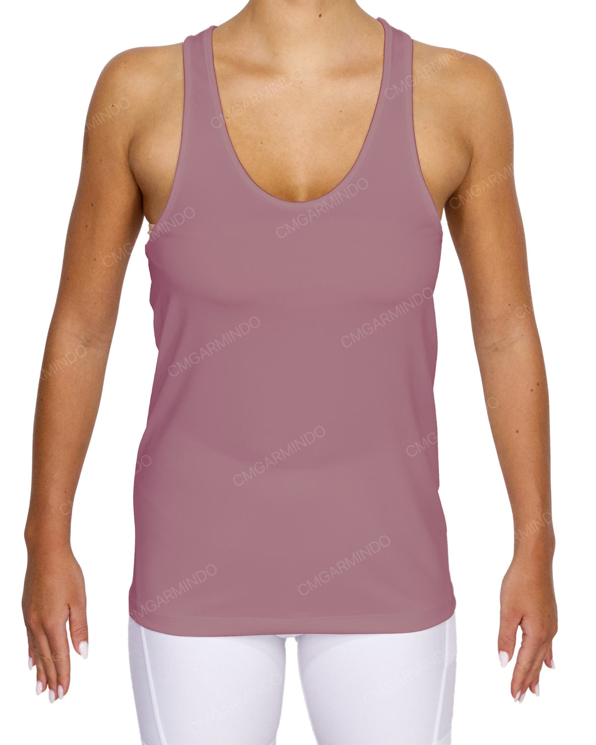 Scoop Hem Racerback Tank Top