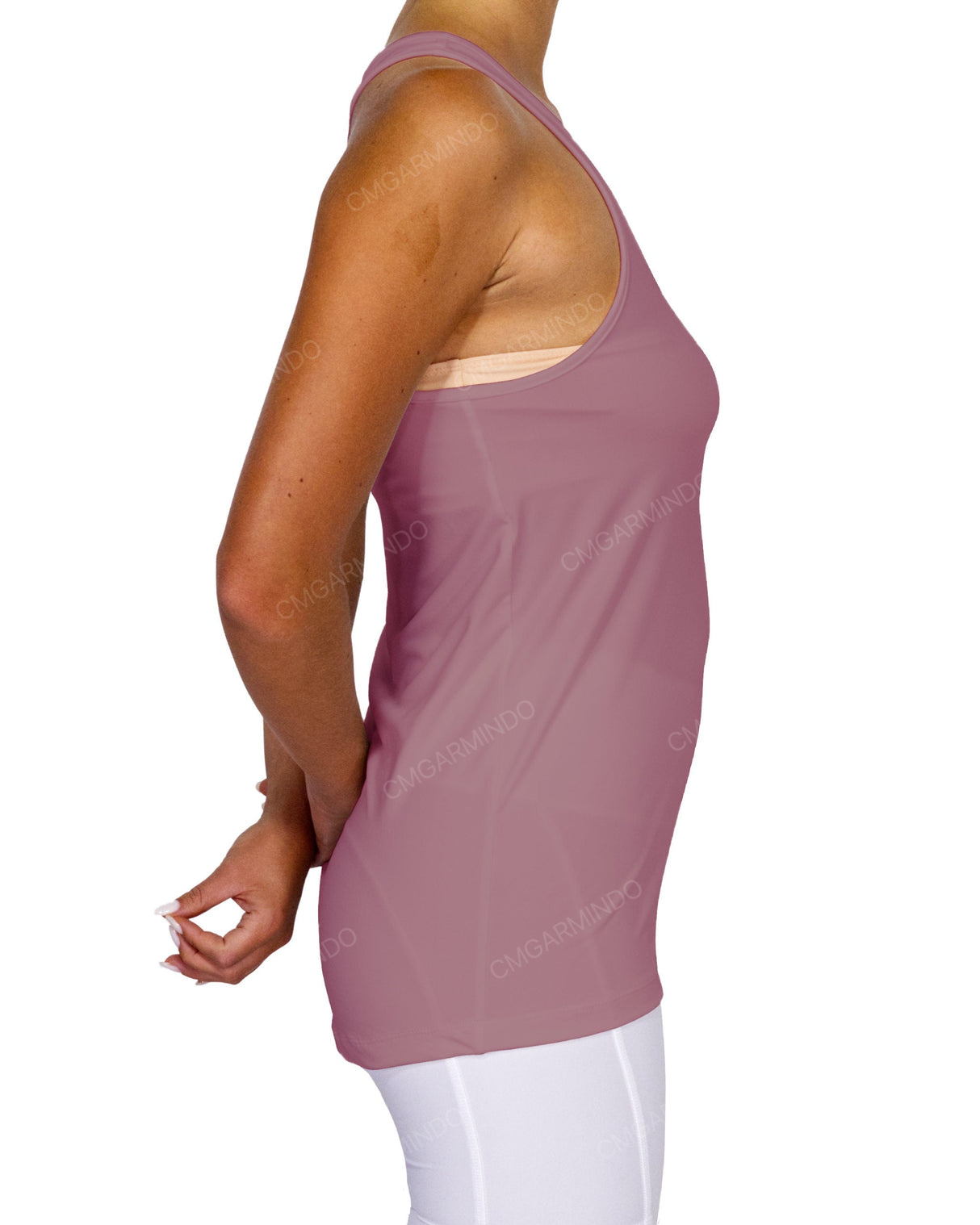 Scoop Hem Racerback Tank Top