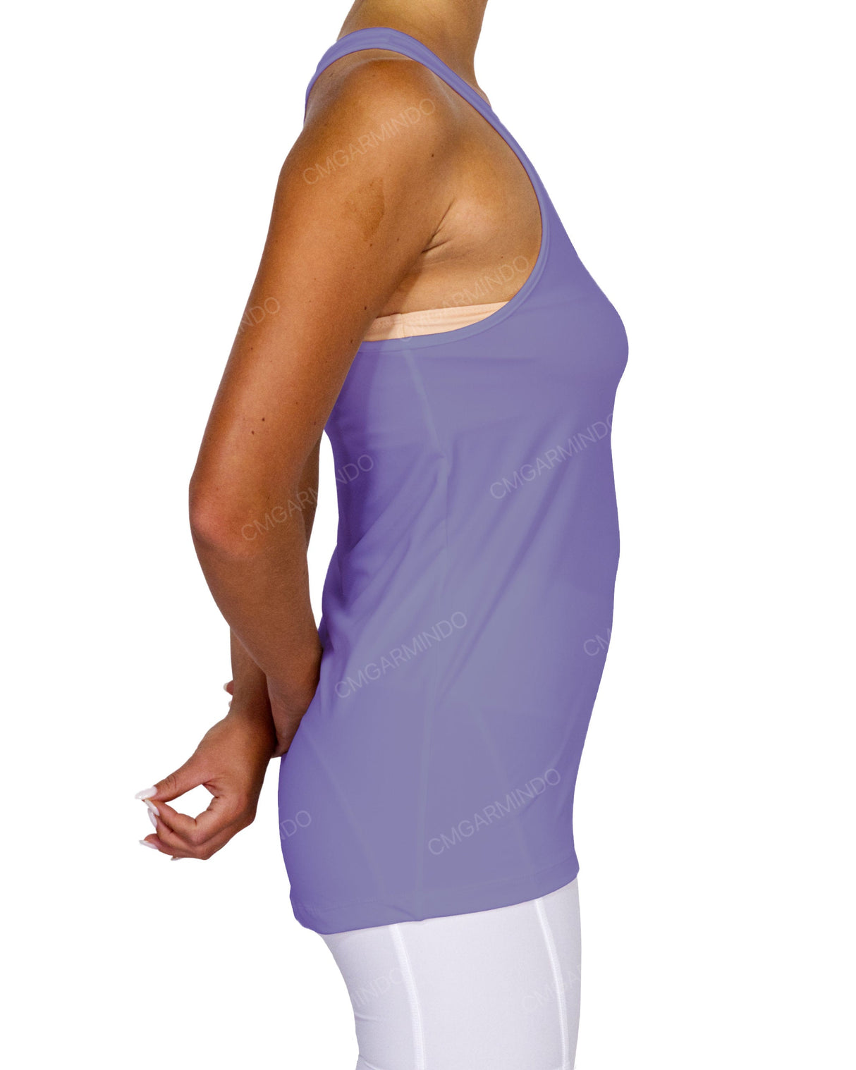 Scoop Hem Racerback Tank Top